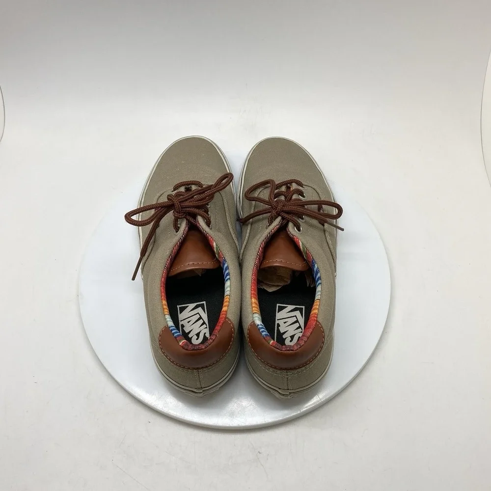 Vans Authentic Era 59 C&L Mens 8 Khaki‎ Skater Canvas TC6D Shoes Sneakers